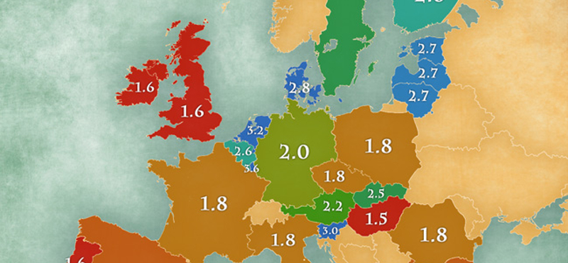 Térkép: Még egy dolog, amivel kilógunk a sorból Európában