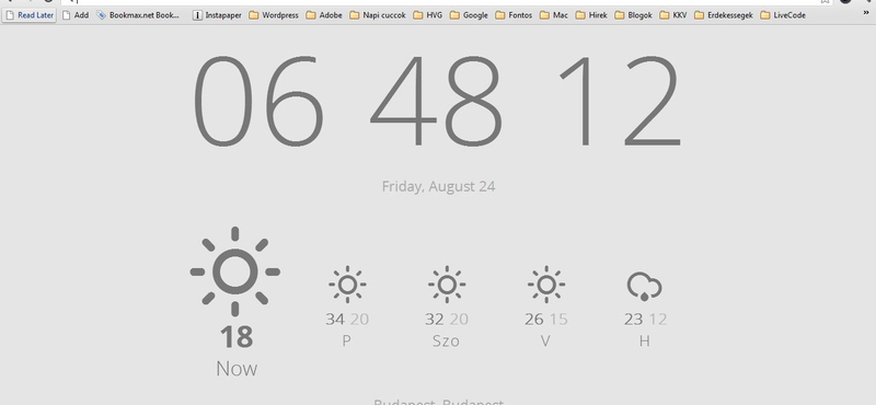 Letisztult időjárás-előrejelző a Chrome-hoz, ingyen