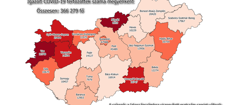 Szombatra virradóra 89 ember halt meg a koronavírus miatt