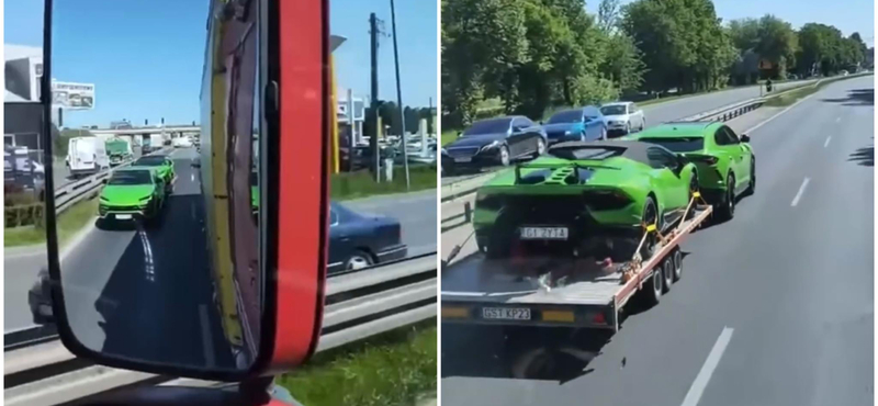 Ilyen az, amikor valaki Lamborghinivel szállít Lamborghinit - videó