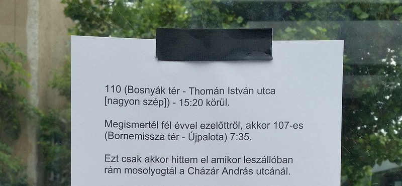 Fotó: Valaki megint élete szerelmét keresi egy köztéri hirdetésben