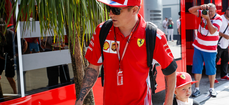 Kimi Räikkönen gyereke megtöltötte cukisággal a Hungaroringet