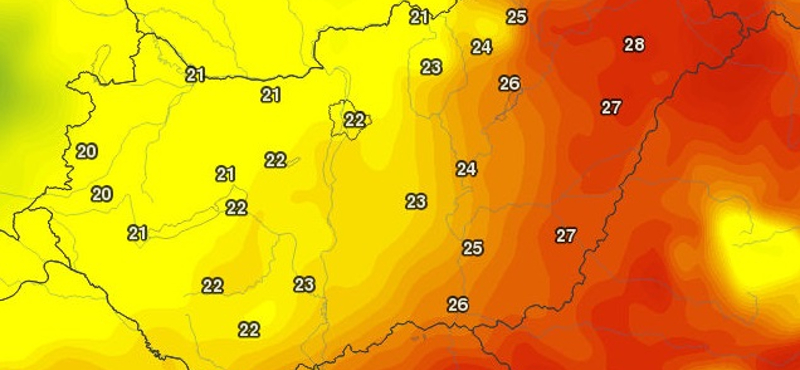 Jön a front: 10 fokos különbség is lehet ma az országban