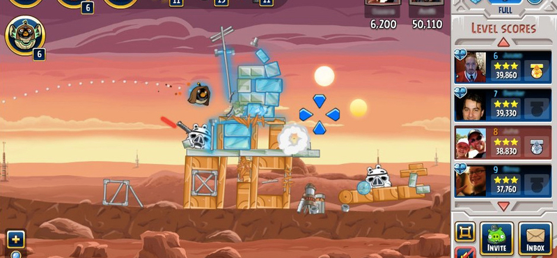 Már Facebookon is játszható az Angry Birds Star Wars