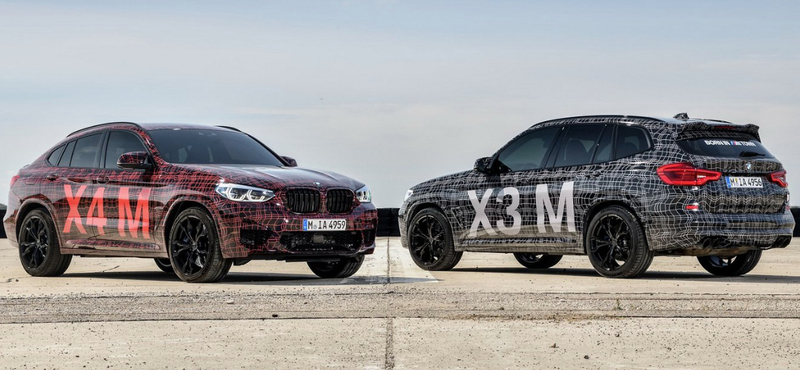 450 lovas divatterepjárók, íme az új BMW X3 M és X4 M