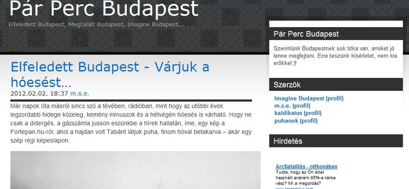 Amikor piros hó esett Budapesten