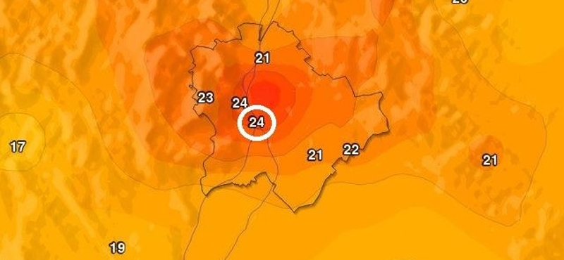 Trópusinak minősítették a budapesti péntek éjszakát