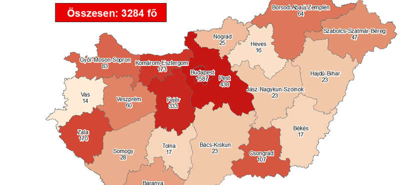 Újabb 8 magyar áldozata van a koronavírusnak, 21 új fertőzöttet találtak