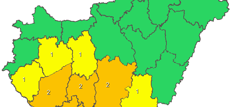 Havazás, ónos eső várható szerdán, több megyére figyelmeztetést adtak ki