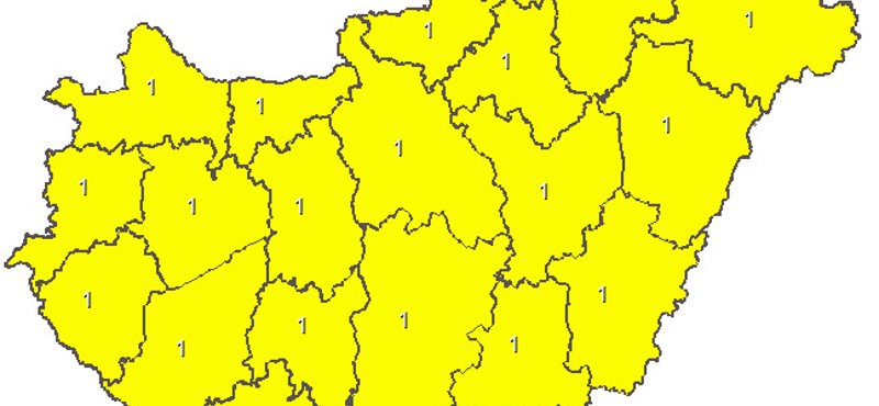 Az egész országra figyelmeztetést adott ki a meteorológiai szolgálat