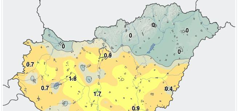 Így terjedt a hóesés óráról órára - mozgó térkép