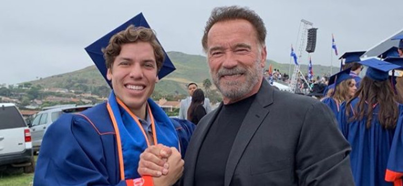 Arnold Schwarzenegger gyúrós fotóval köszöntötte a fiát születésnapján