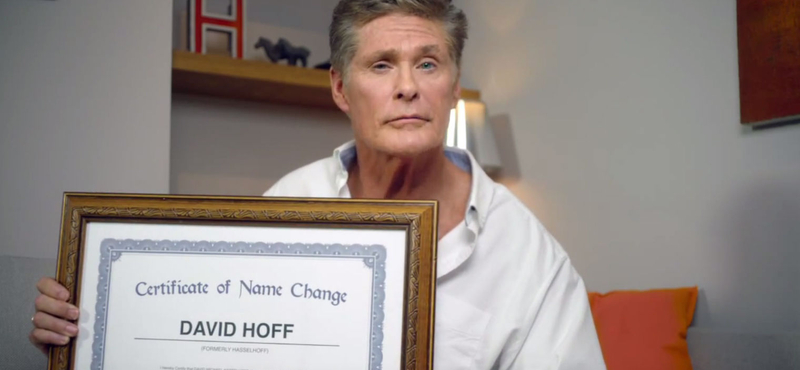 David Hasselhoff nagyon fontos hírt közölt a világgal