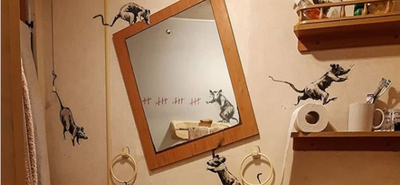 Banksy is home office-ban van, de a felesége nem igazán örül neki