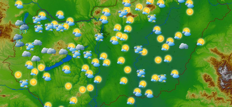 Megjött a vihar, rengeteg eső hullhat