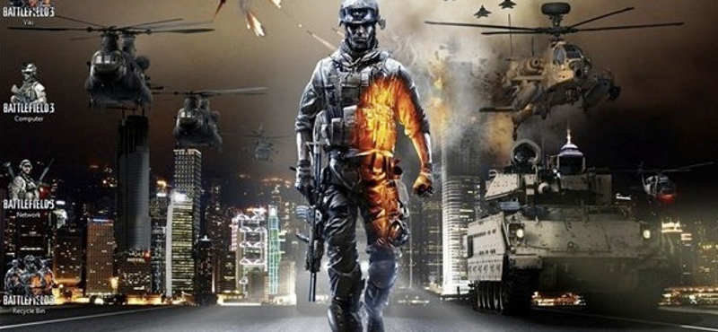 Letölthető Battlefield 3 téma Windows 7-hez