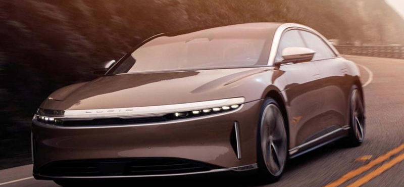 Szintet léptek az elektromos autók: 830 kilométert tud a Lucid Air