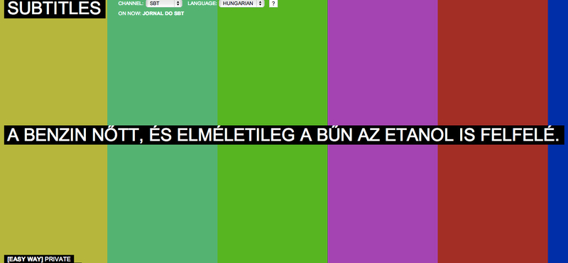 Élőben fordítja a tévéműsort egy új szolgáltatás