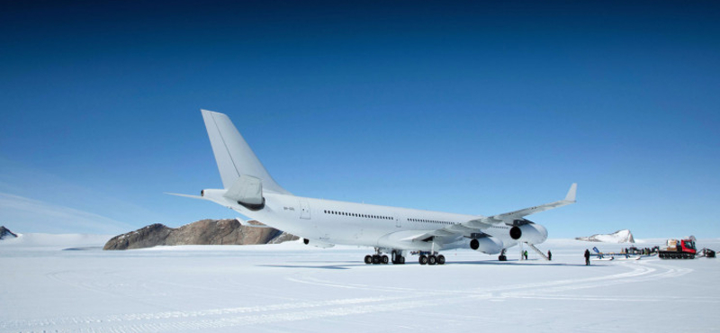 Először landolt egy 190 tonnás Airbus az Antarktiszon