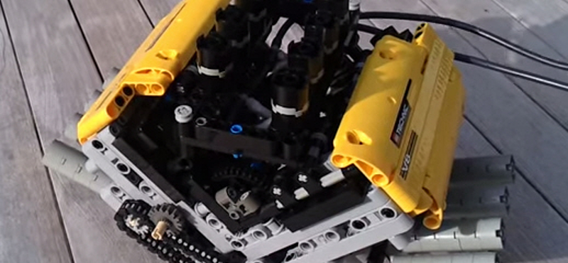 Video: csodásan duruzsol ez a V8-as motor – na, de LEGO-ból?