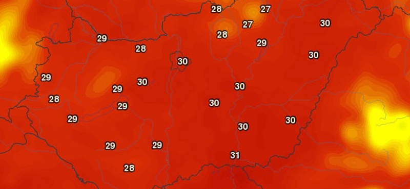 Észrevétlenül lopakodik vissza a 30 fok feletti meleg