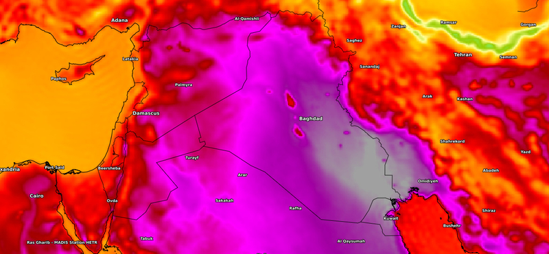 Egymás után két napon volt 51 fok Bagdadban
