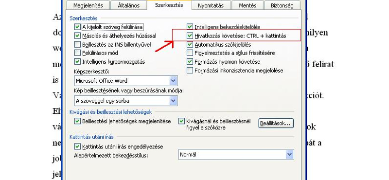 Office-tipp: Nem is kell Ctrl a hiperlink követéséhez