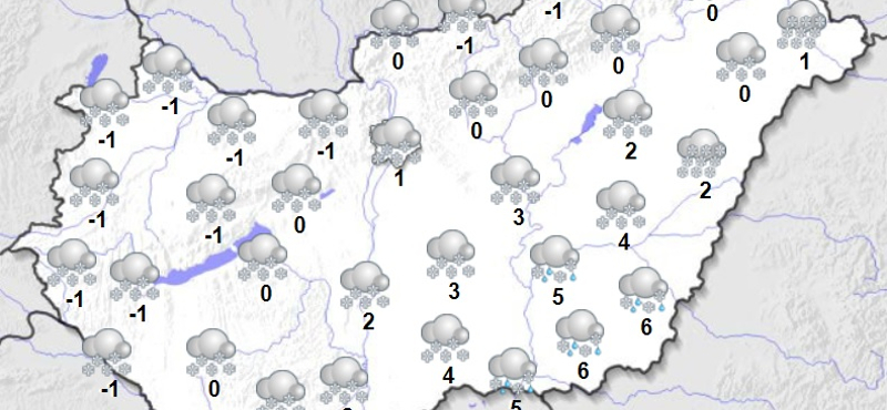 Hóval és erős széllel érkezik a hidegfront