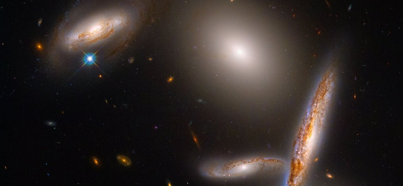 Galaxisok még évmilliárdokig tartó „táncáról” készített csodás felvételt a Hubble