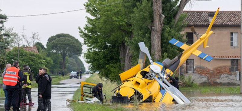 Négy emberrel a fedélzetén lezuhant egy olasz mentőhelikopter