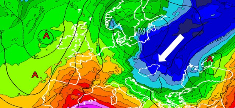 Így tör be a hideg Magyarországra – térkép