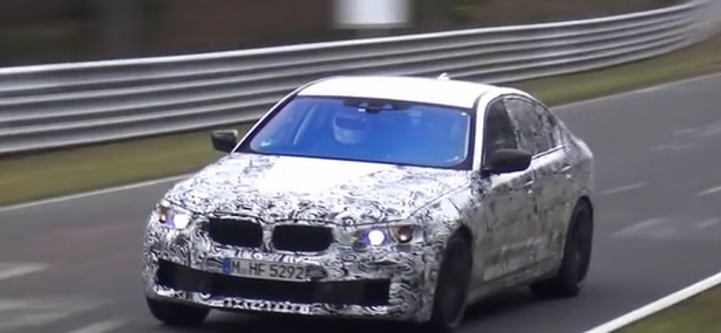 A BMW már a Nürburgringen teszteli az új M5-öt – videó