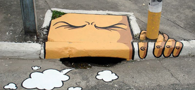 Street art percek: Sok a kosz