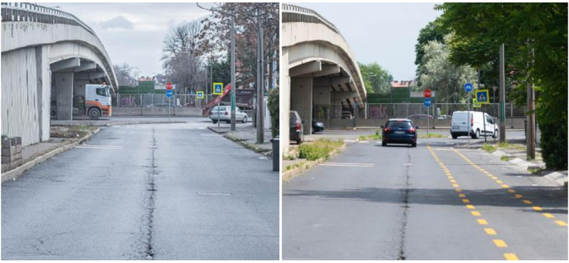 Bicikliút-fejlesztésekkel büszkélkedett a BKK, de van, ahol még a kátyút is meghagyták