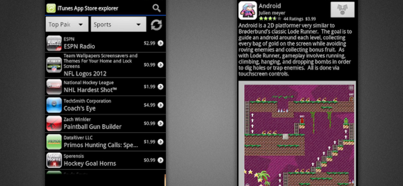 Válogassunk az Apple App Store kínálatában androidos mobilról