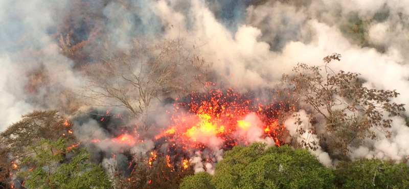 A láva után most sósav okoz veszélyt Hawaii szigetén