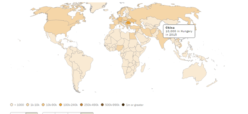 Térképre tették a világ bevándorlóit - lesz néhány meglepetés
