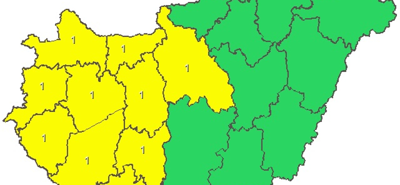 Figyelmeztetést adtak ki ónos eső miatt – térkép