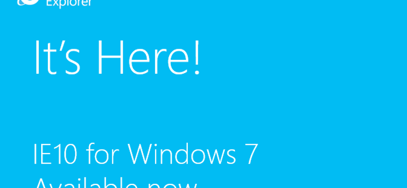 Itt a végleges IE10 Windows 7-re