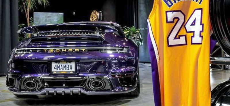 Kobe Bryantnek dedikálta a Techart a különleges Porsche 911-esét