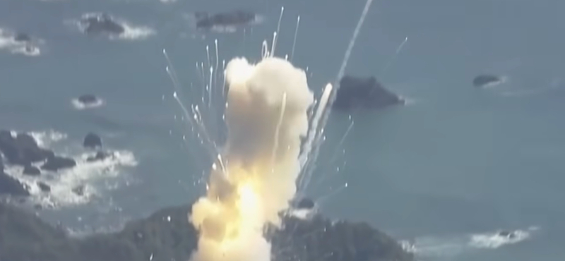 Az indítás után néhány másodperccel váratlanul felrobbant egy japán kereskedelmi űrrakéta – videó