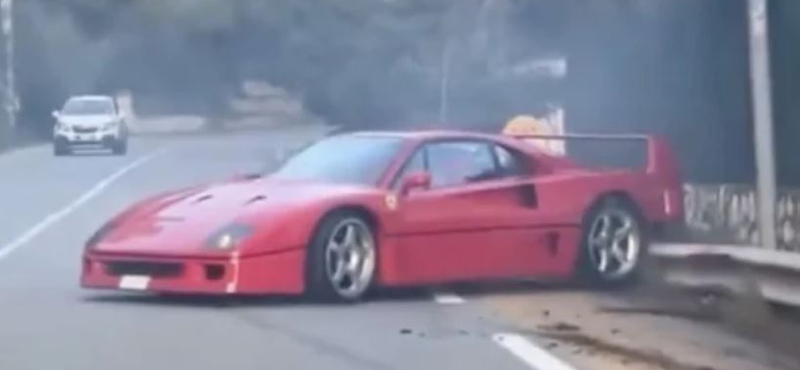 Összetörte egy szerelő Lando Norris Ferrari F40-esét