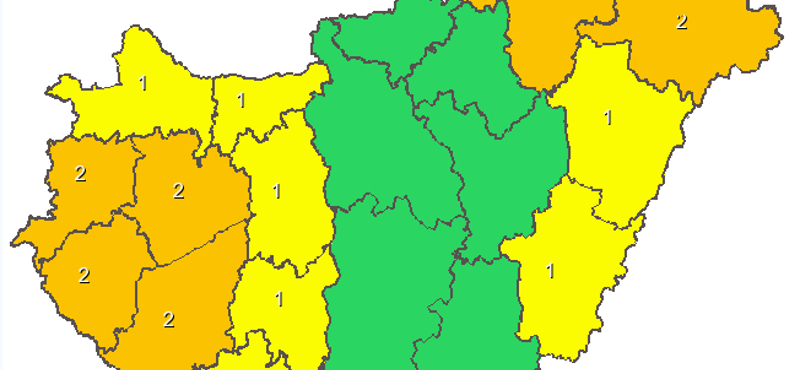 Extrém hideg, hófúvás, széllökés - hol, milyen szélsőségre készüljünk? (Riasztási térképek)