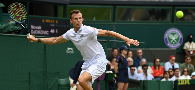 Fucsovics csak megszorongatni tudta Djokovicsot Wimbledonban, a legjobb nyolc között esett ki