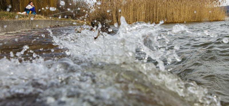 Fotó: Kicsit magas most a Balaton vize