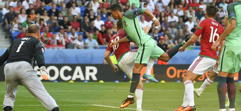 Ronaldo így hisztizett a magyar gól után - videó