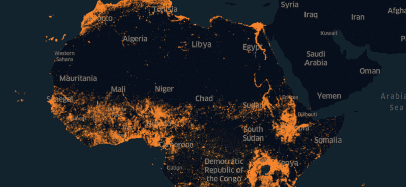 Különleges térképet készített Afrikáról a Facebook mesterséges intelligenciája