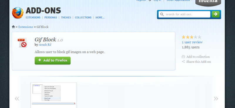 Így tilthatjuk le az animált GIF-eket a Firefoxban, egy kattintással!