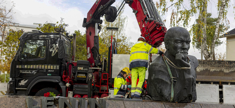 Elbontották az utolsó köztéri Lenin-szobrot Finnországban