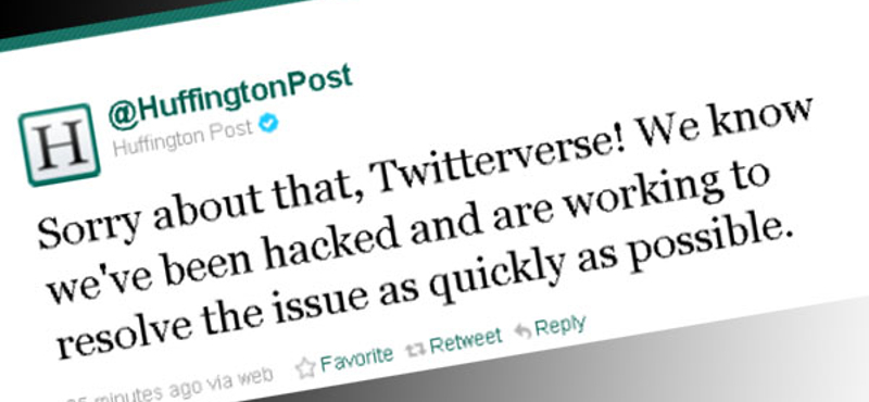 Feltörték a Huffington Post Twitter fiókját